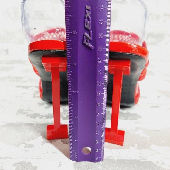 New JESSICA RICH Ysabelle Fishnet Red Pointed Toe Pum X133 - Picture 9 of 13